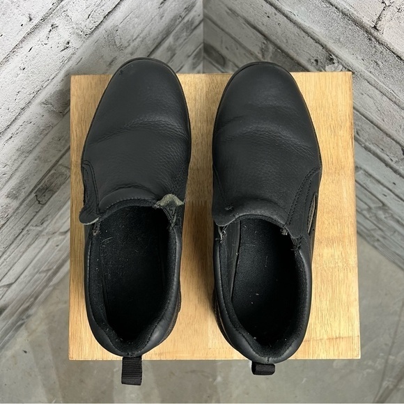 Roper Performance Black Tumbled Leather Slip-on Shoes - Picture 5 of 8